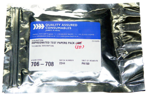 706-709 酚黃測控制布 JAMES HEAL  Impregnated Test